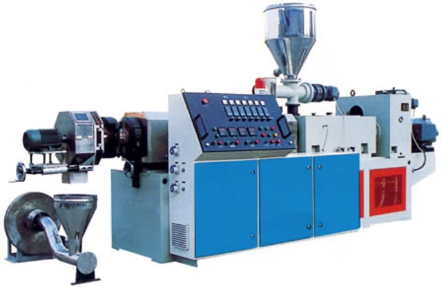 Rigid PVC Granule Extrusion Line with Conical Twin Screw Extruder