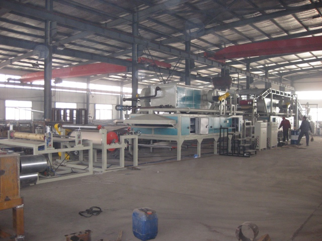 PVC Mat with Foamed Backing Sheet Extrusion Line
